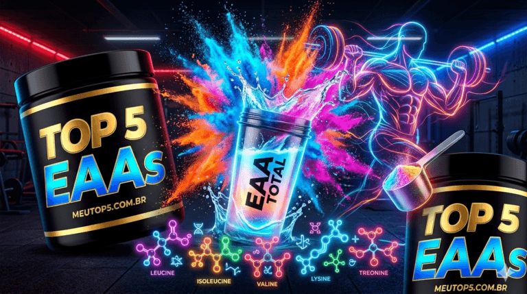 Melhores Aminoácidos Essenciais em 2026: Top 5 EAA + EAA vs BCAA vs Whey