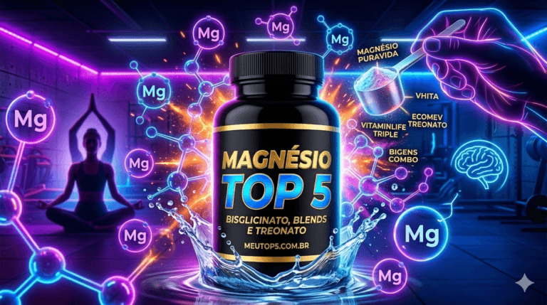 Melhor magnésio 2026: Top 5 (bisglicinato, blends e treonato) + guia de compra