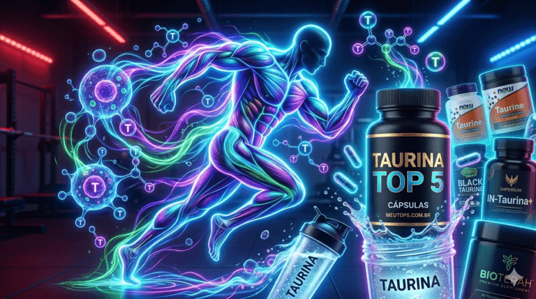 Melhor Taurina em Cápsulas 2026: Top 5 (1000mg e 500mg) + Guia de Compra