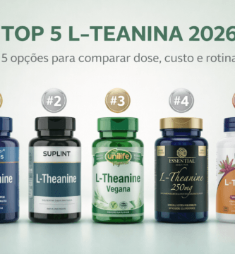 melhor l-teanina em cápsulas 2026 comparativo top 5 suplementos
