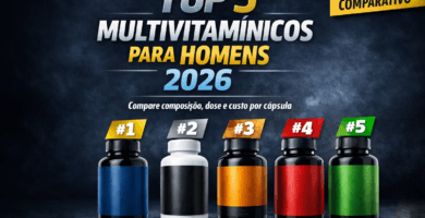 melhor multivitamínico para homens 2026 comparativo top 5