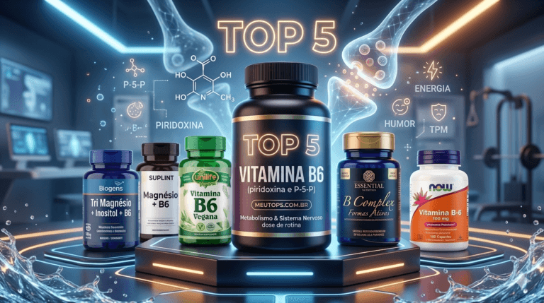 Melhor vitamina B6 (piridoxina) em 2026: Top 5 por perfis + guia do rótulo